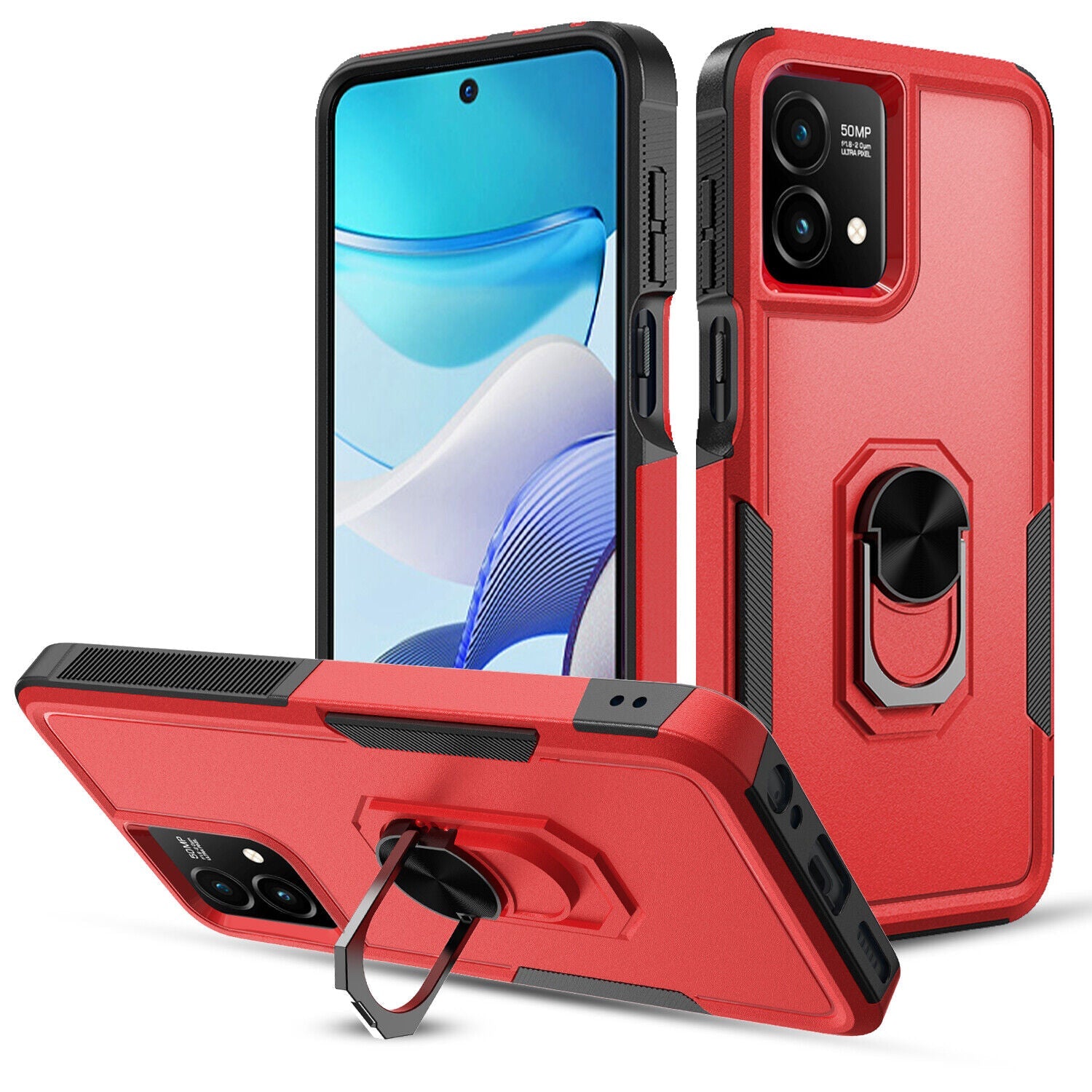 Heavy Duty Ring Case for Motorola Moto G Stylus 5G (2023) Heavy Duty Ring Case for Motorola Moto G Stylus 5G (2023)